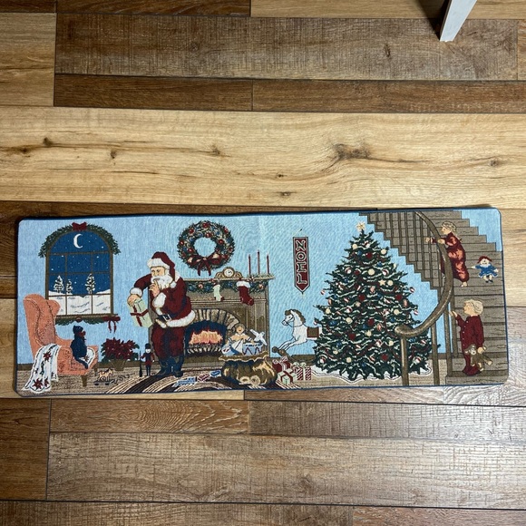 Santa Claus Christmas Tapestry or Small Table Runner - Picture 2 of 3